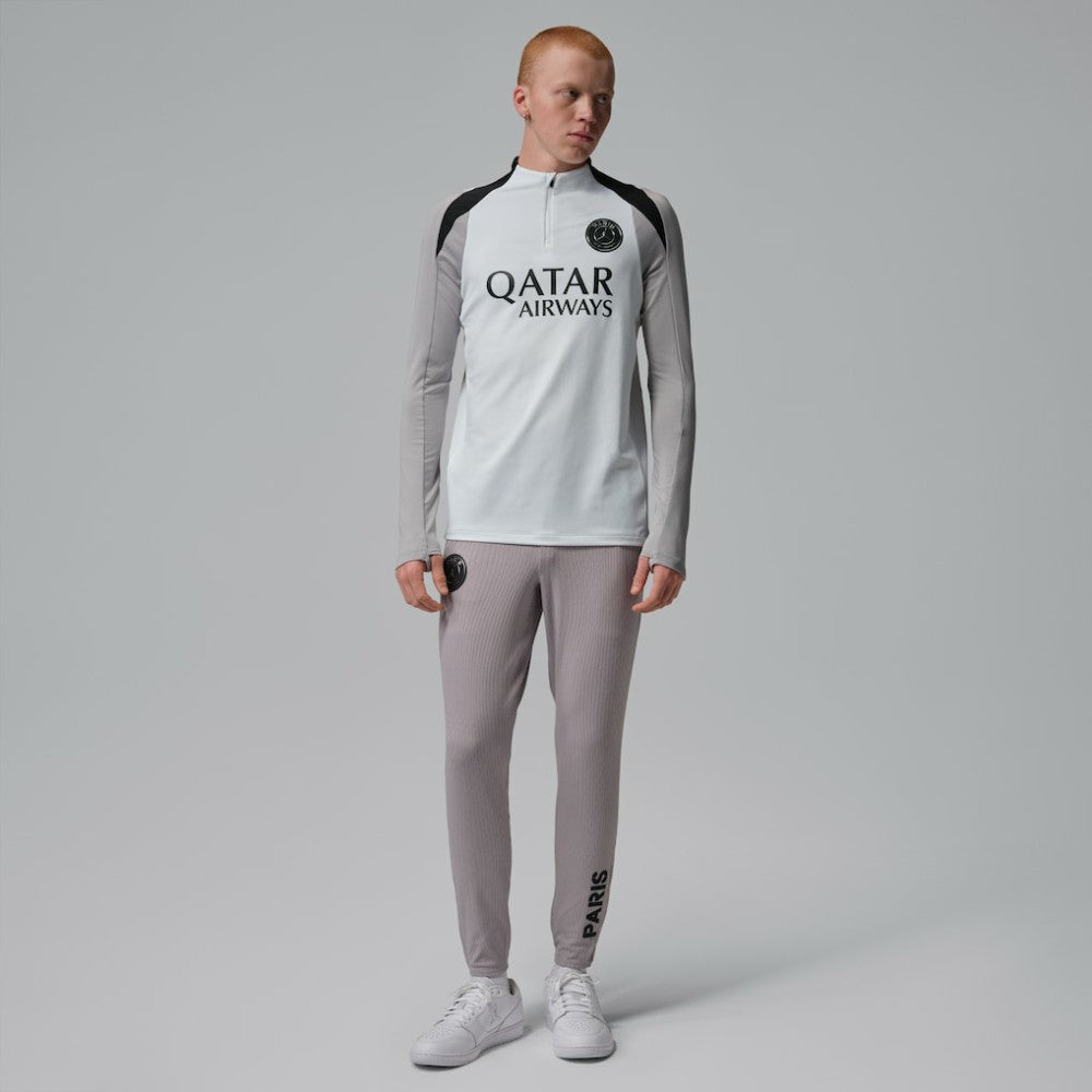Paris Saint-Germain Jordan Brand Men's Strike Drill Quarter-Zip Long Sleeve Dri-FIT Top White - Jordan sale