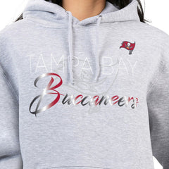 Tampa Bay Buccaneers G-III 4Her by Carl Banks Women's Shadow Logo Fleece Pullover Hoodie Gray