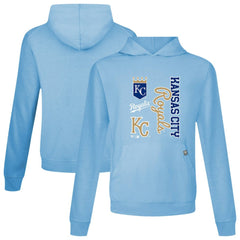 Kansas City Royals Levelwear Crown Relay Pullover Hoodie - Light Blue - MLB Sale