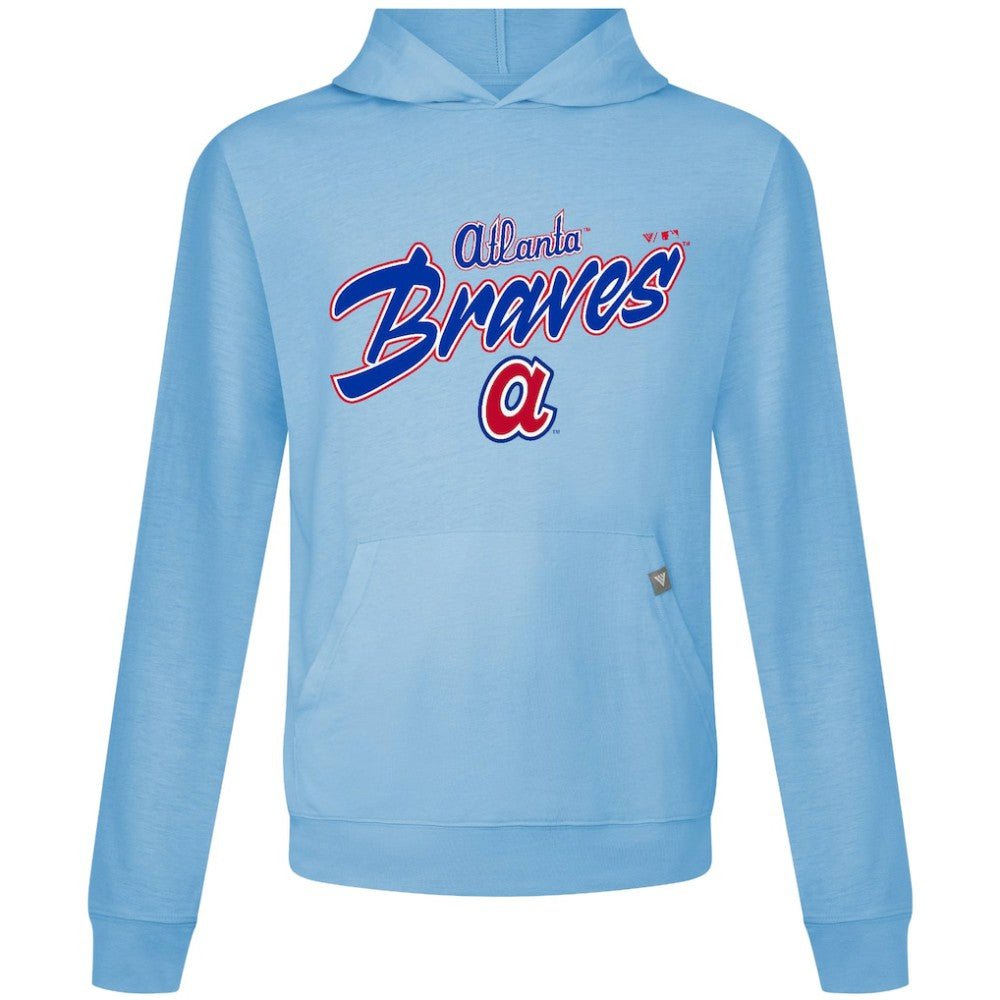 Atlanta Braves Levelwear Defiant Relay Pullover Hoodie - Light Blue - MLB Sale