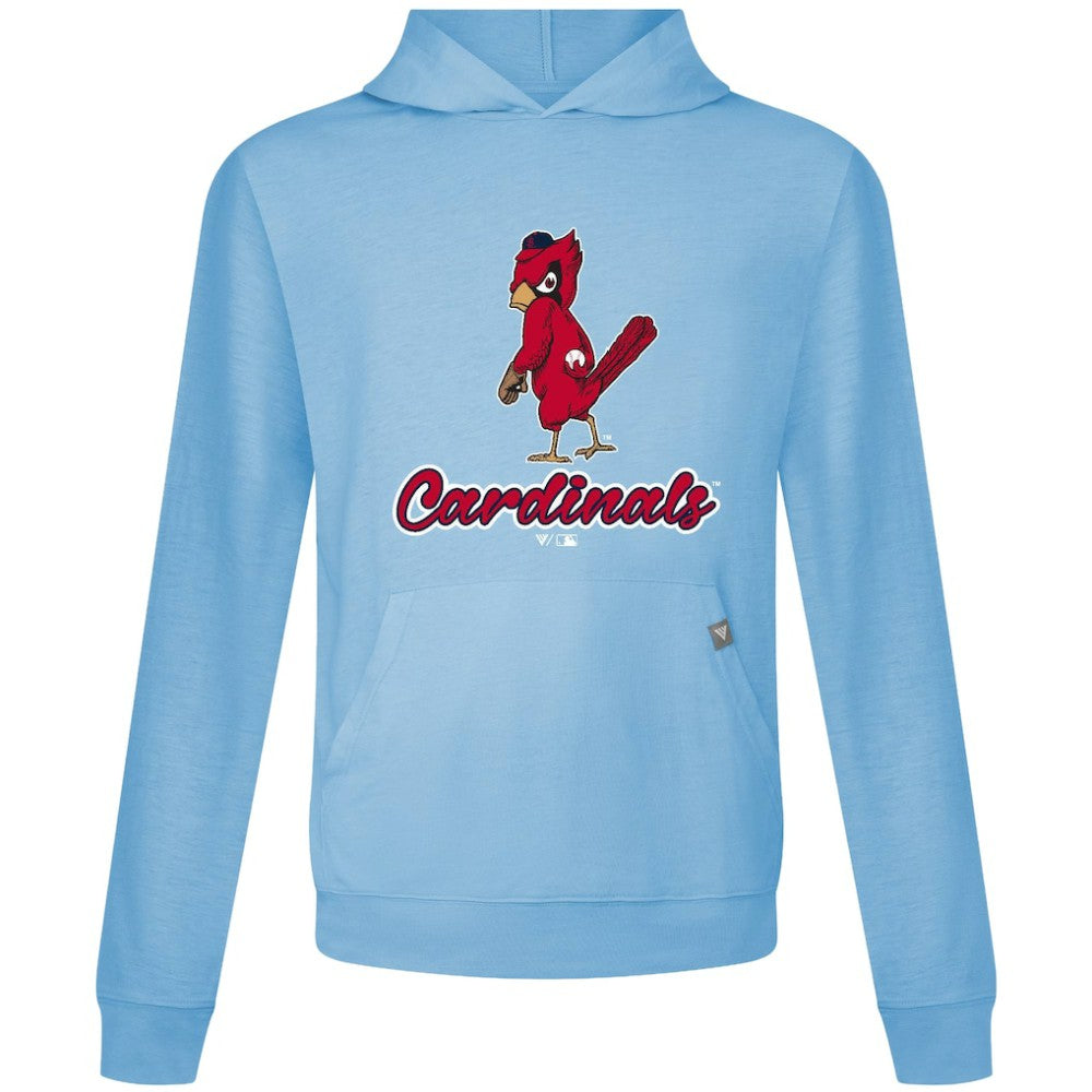 St. Louis Cardinals Levelwear Seeing Red Relay Pullover Hoodie - Light Blue - MLB Lifestyle