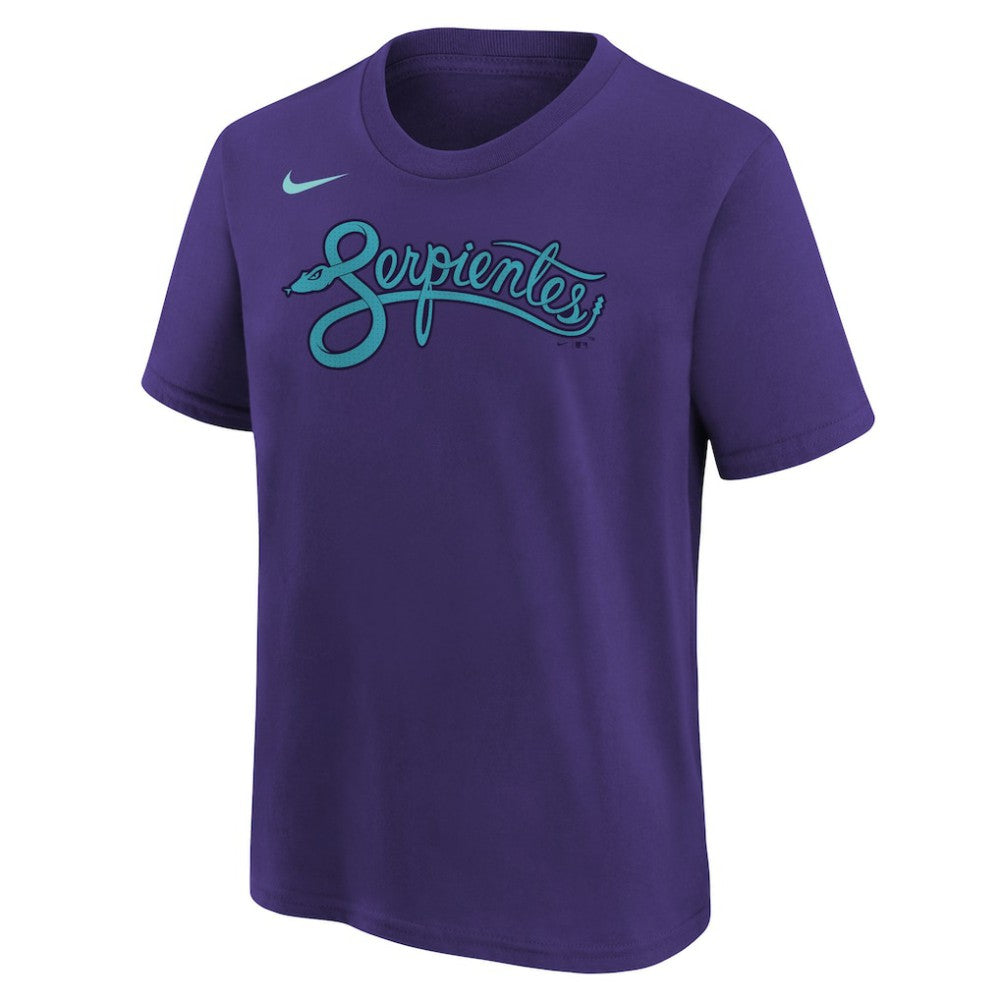 Zac Gallen Arizona Diamondbacks Nike Youth Fuse City Connect Name & Number T-Shirt - Purple - Nike on Sale