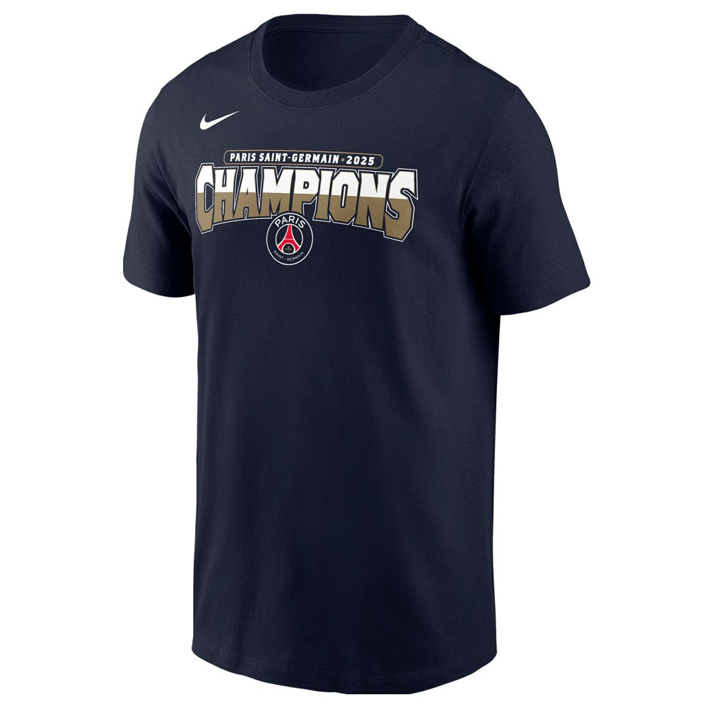 Paris Saint-Germain 2025 Champions League Winners Core T-Shirt Navy - Nike