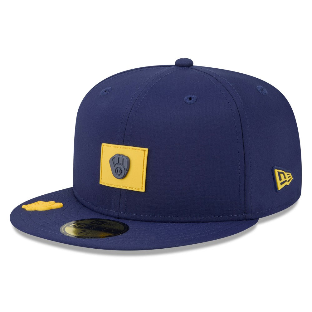 Milwaukee Brewers New Era 2026 Clubhouse 59FIFTY Fitted Hat - Navy - New Era Discount
