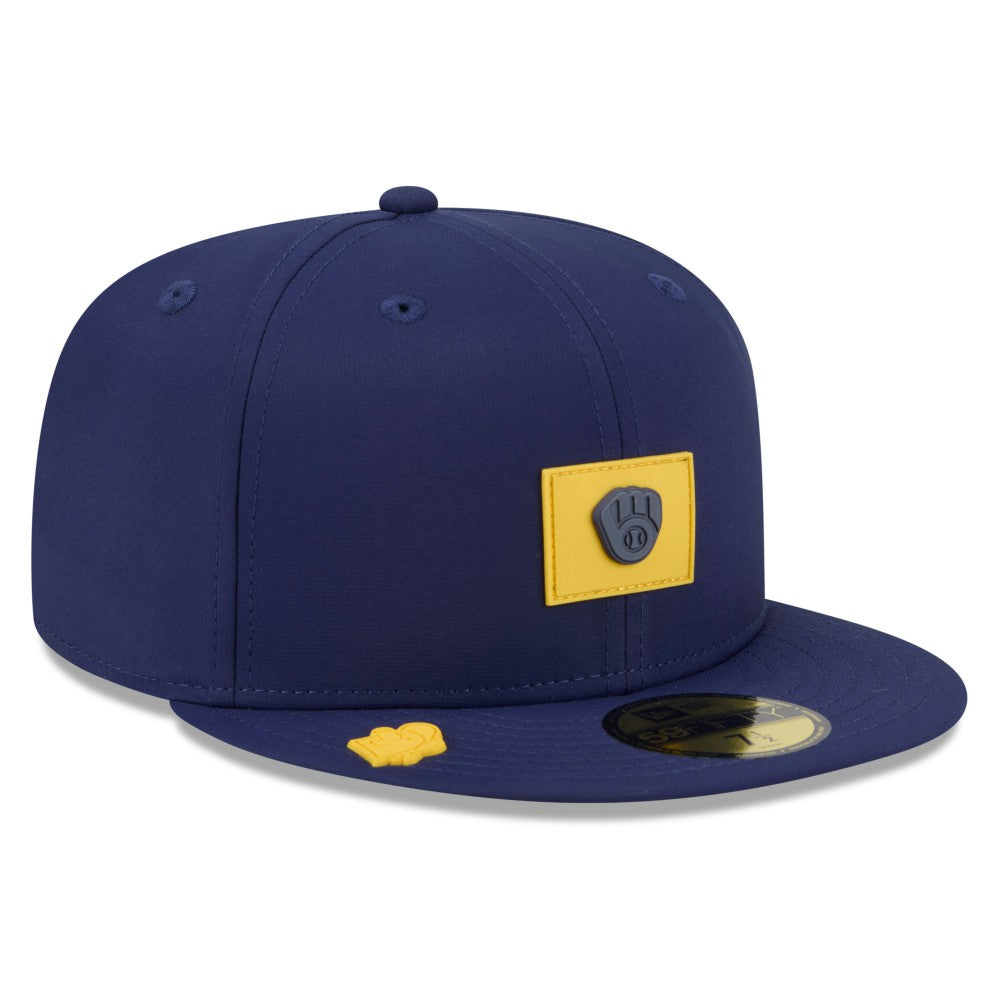 Milwaukee Brewers New Era 2026 Clubhouse 59FIFTY Fitted Hat - Navy - New Era Discount