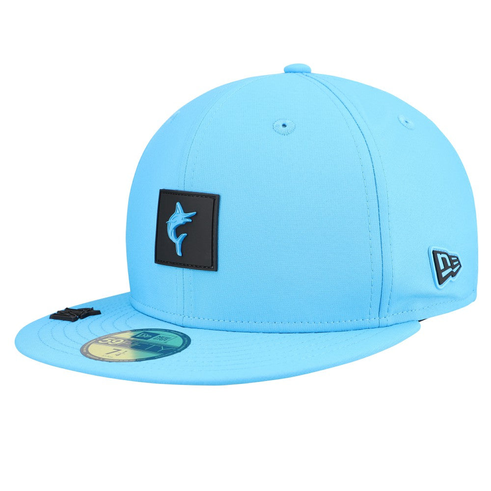 Miami Marlins New Era 2026 Clubhouse Alternate 59FIFTY Fitted Hat - Blue - New Era Online