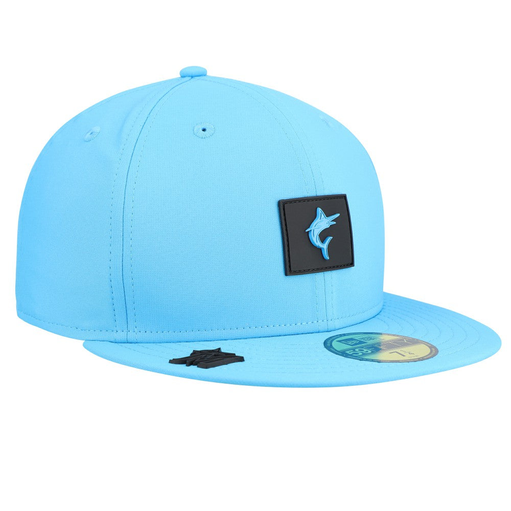 Miami Marlins New Era 2026 Clubhouse Alternate 59FIFTY Fitted Hat - Blue - New Era Online