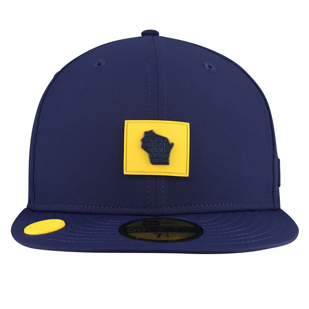 Milwaukee Brewers New Era 2026 Clubhouse Alternate 59FIFTY Fitted Hat - Navy - New Era on Sale