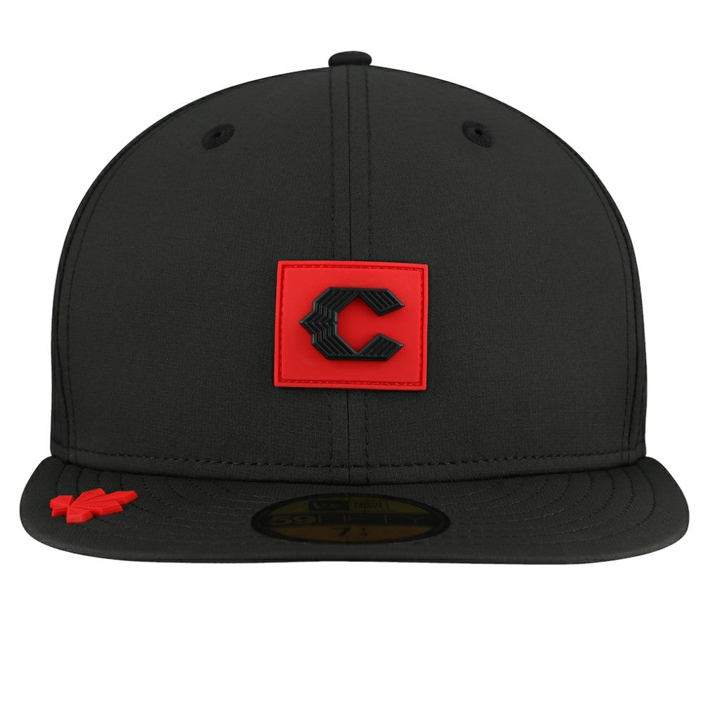 Cincinnati Reds New Era 2026 Clubhouse Alternate 59FIFTY Fitted Hat - Black - New Era on Sale
