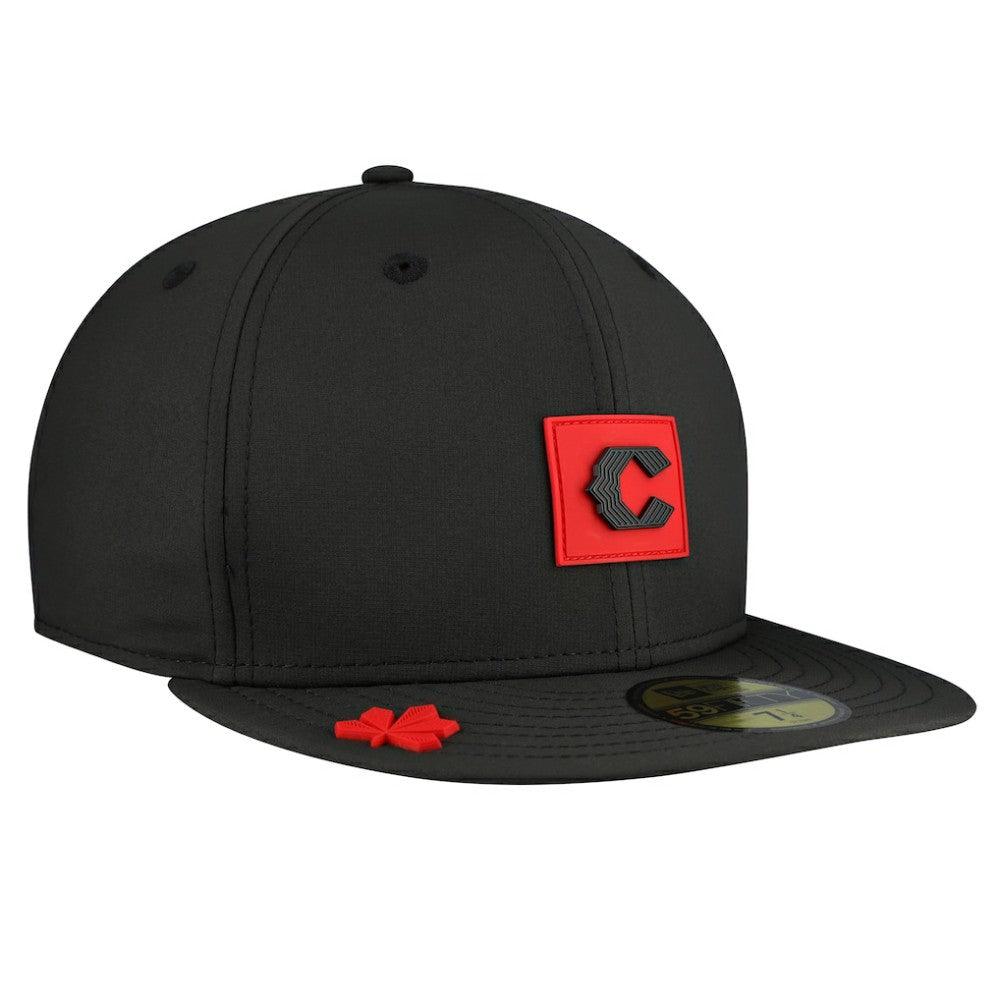 Cincinnati Reds New Era 2026 Clubhouse Alternate 59FIFTY Fitted Hat - Black - New Era on Sale