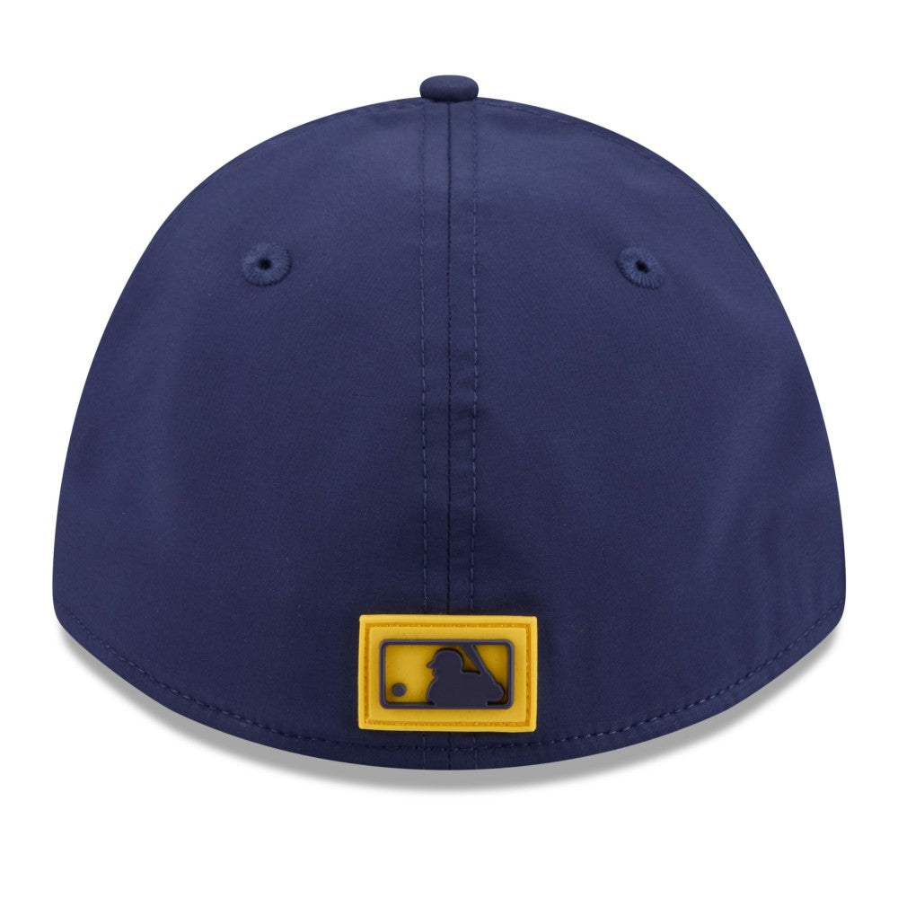 Milwaukee Brewers New Era 2026 Clubhouse M-Crown 39THIRTY Flex Hat - Navy - New Era Online