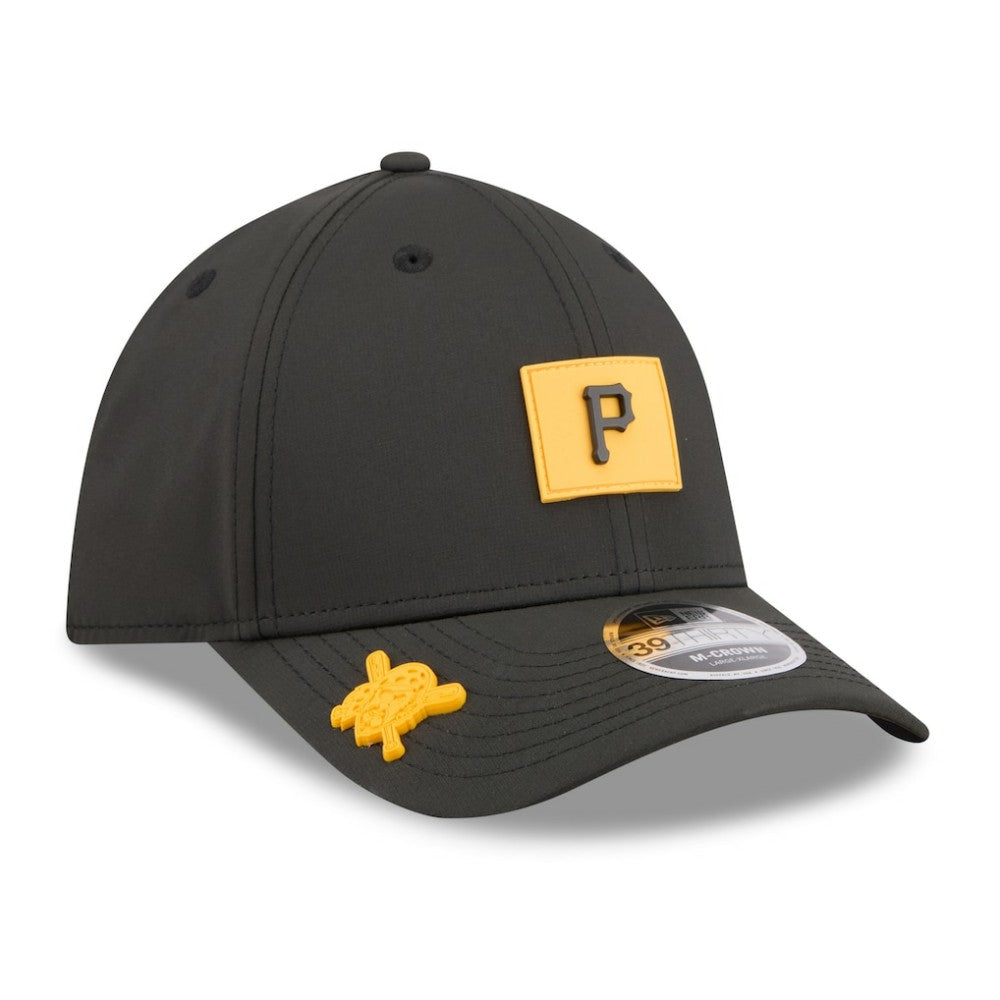 Pittsburgh Pirates New Era 2026 Clubhouse M-Crown 39THIRTY Flex Hat - Black - New Era Online