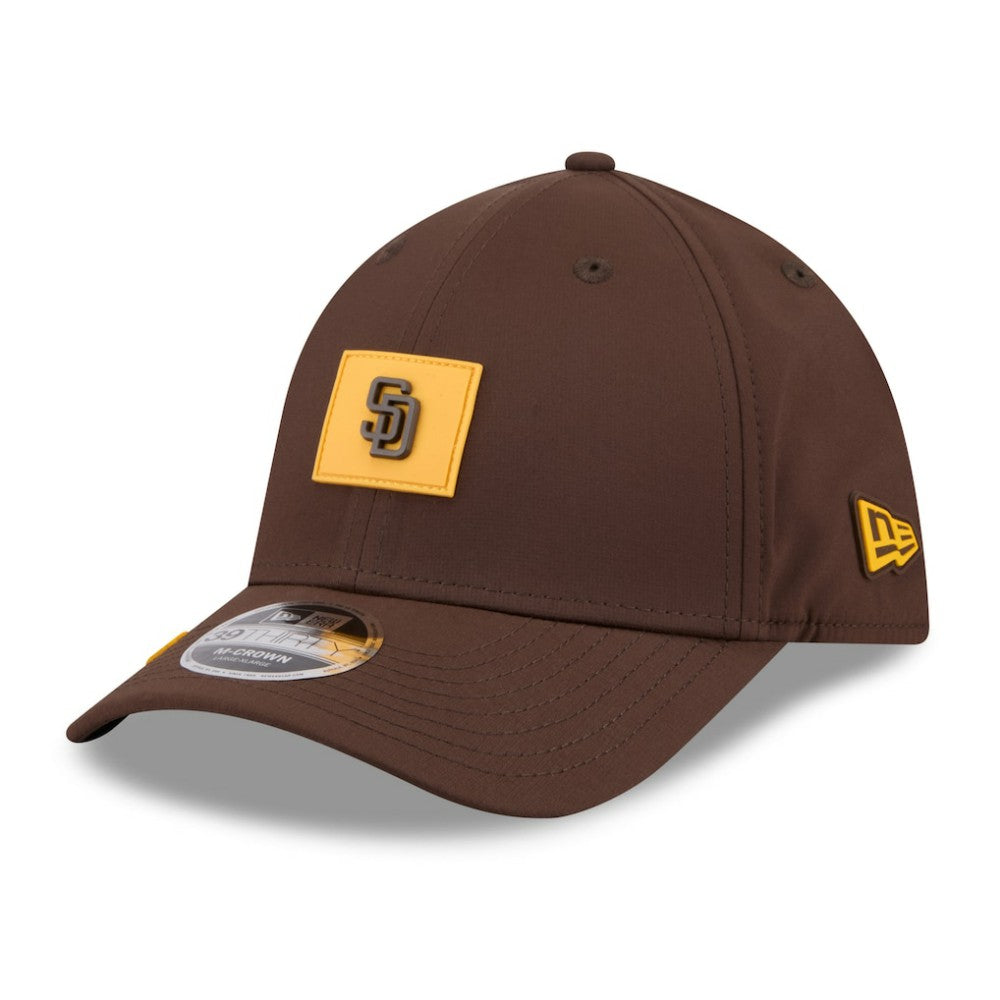 San Diego Padres New Era 2026 Clubhouse M-Crown 39THIRTY Flex Hat - Brown - New Era Lifestyle