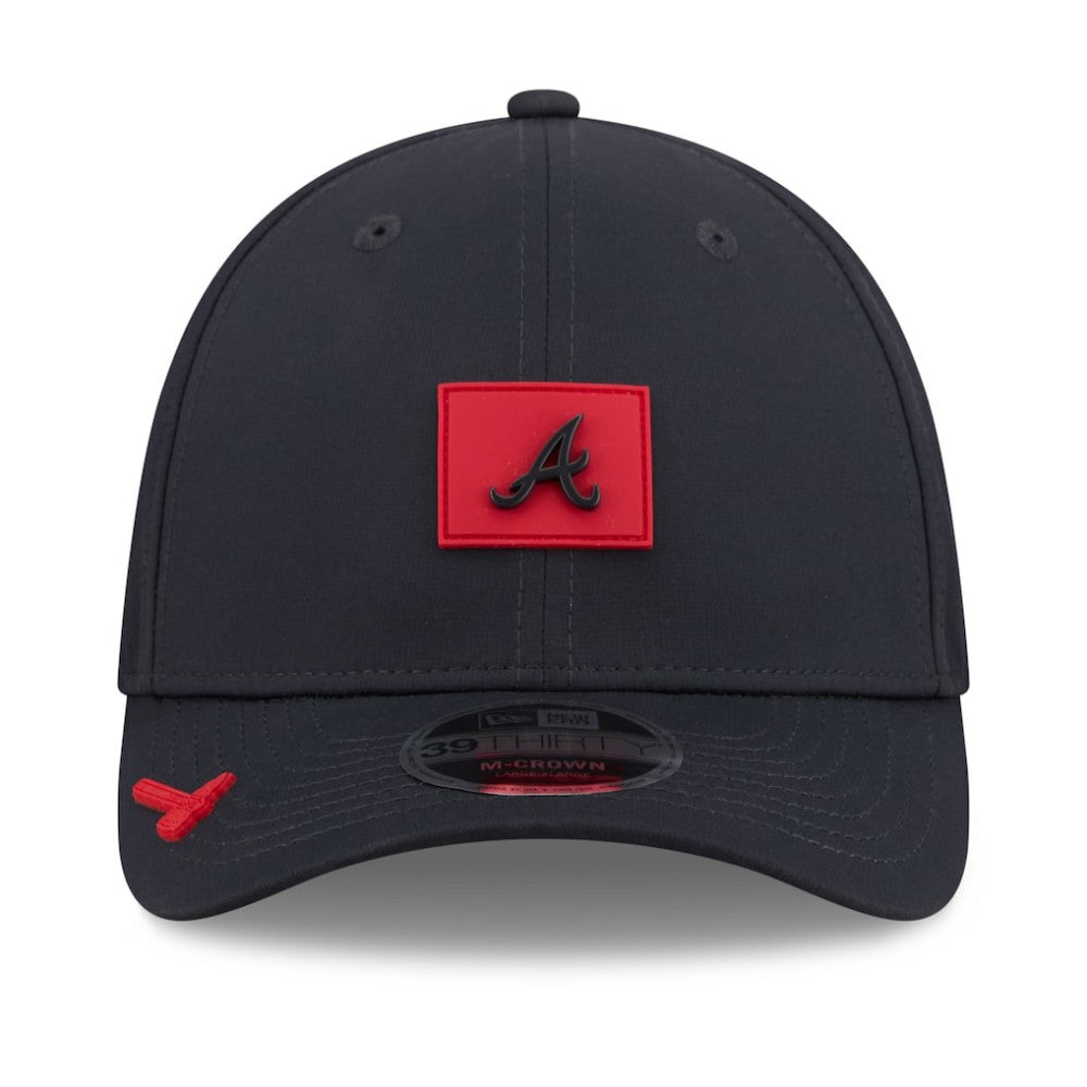 Atlanta Braves New Era 2026 Clubhouse M-Crown 39THIRTY Flex Hat - Navy - New Era Lifestyle