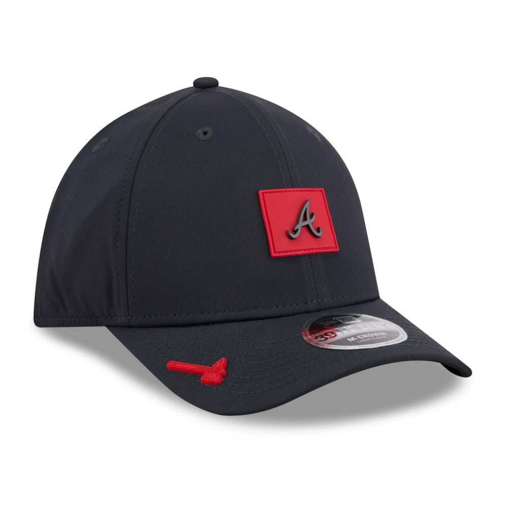 Atlanta Braves New Era 2026 Clubhouse M-Crown 39THIRTY Flex Hat - Navy - New Era Lifestyle
