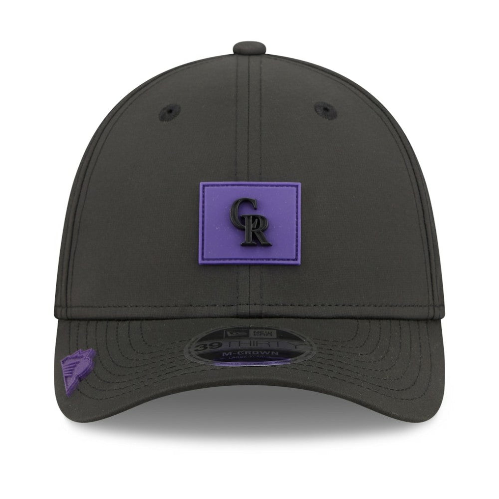 Colorado Rockies New Era 2026 Clubhouse M-Crown 39THIRTY Flex Hat - Black - New Era Online