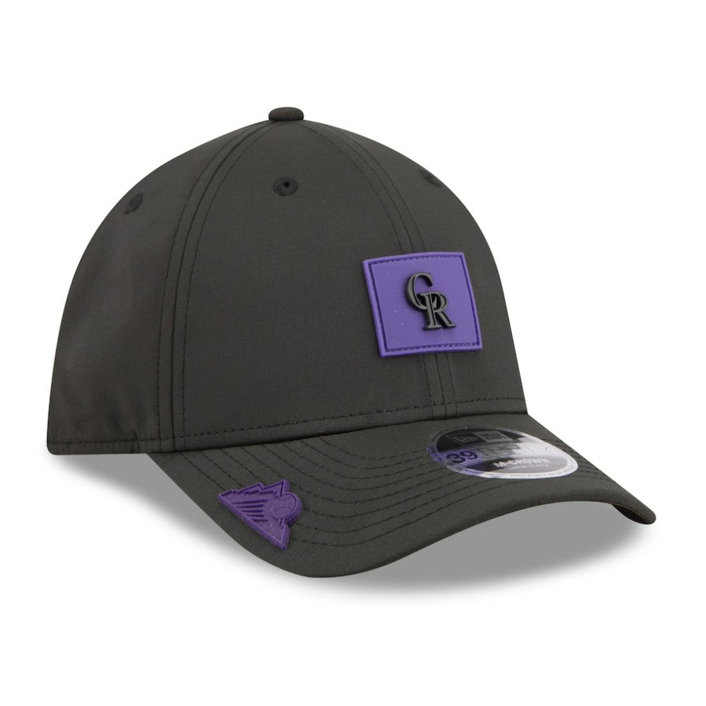 Colorado Rockies New Era 2026 Clubhouse M-Crown 39THIRTY Flex Hat - Black - New Era Online