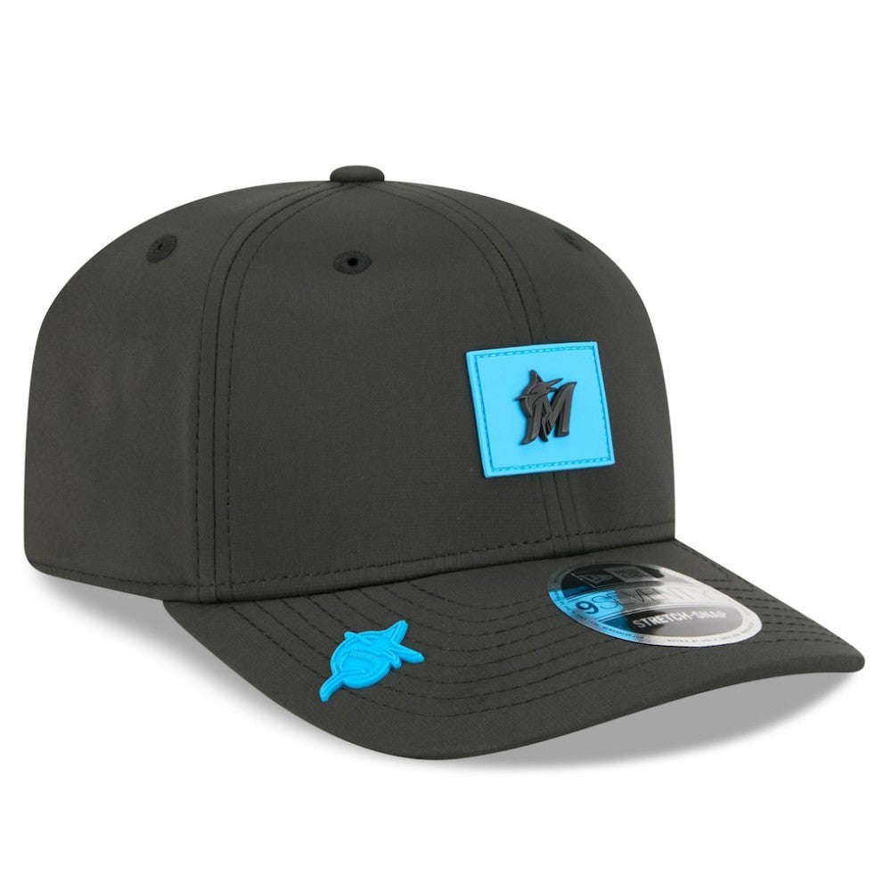 Miami Marlins New Era 2026 Clubhouse 9SEVENTY Adjustable Hat - Black - New Era Online