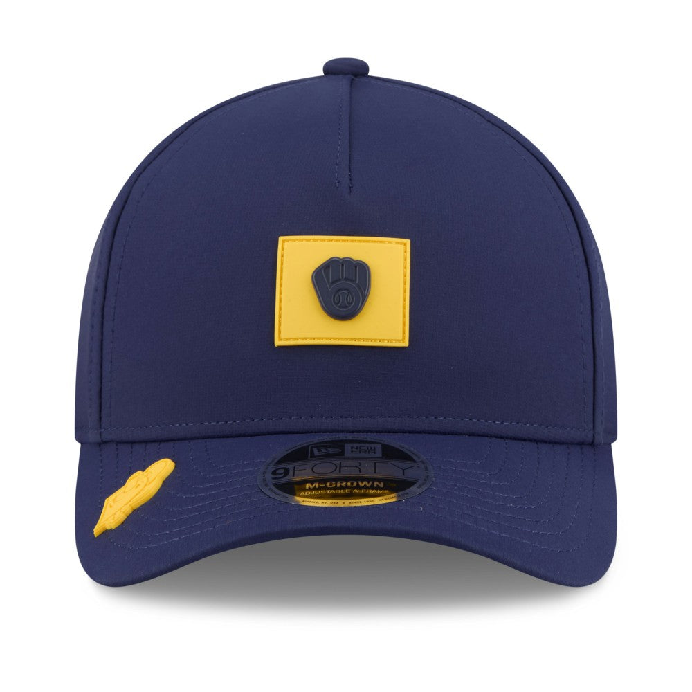 Milwaukee Brewers New Era 2026 Clubhouse 9FORTY A-Frame Adjustable Hat - Navy - New Era Online