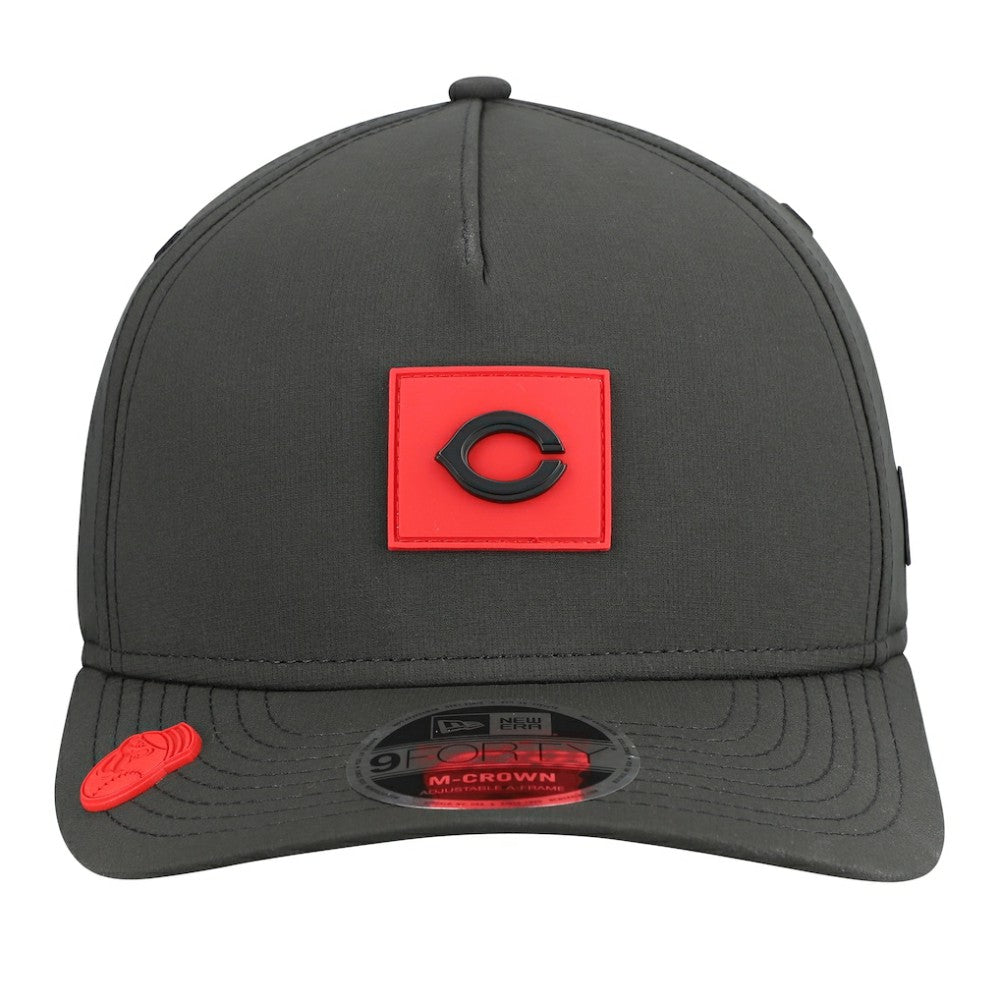 Cincinnati Reds New Era 2026 Clubhouse 9FORTY A-Frame Adjustable Hat - Black - New Era Online