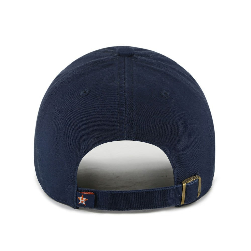 Houston Astros '47 Team Logo Clean Up Adjustable Hat - Navy/Orange - 47 brand Online