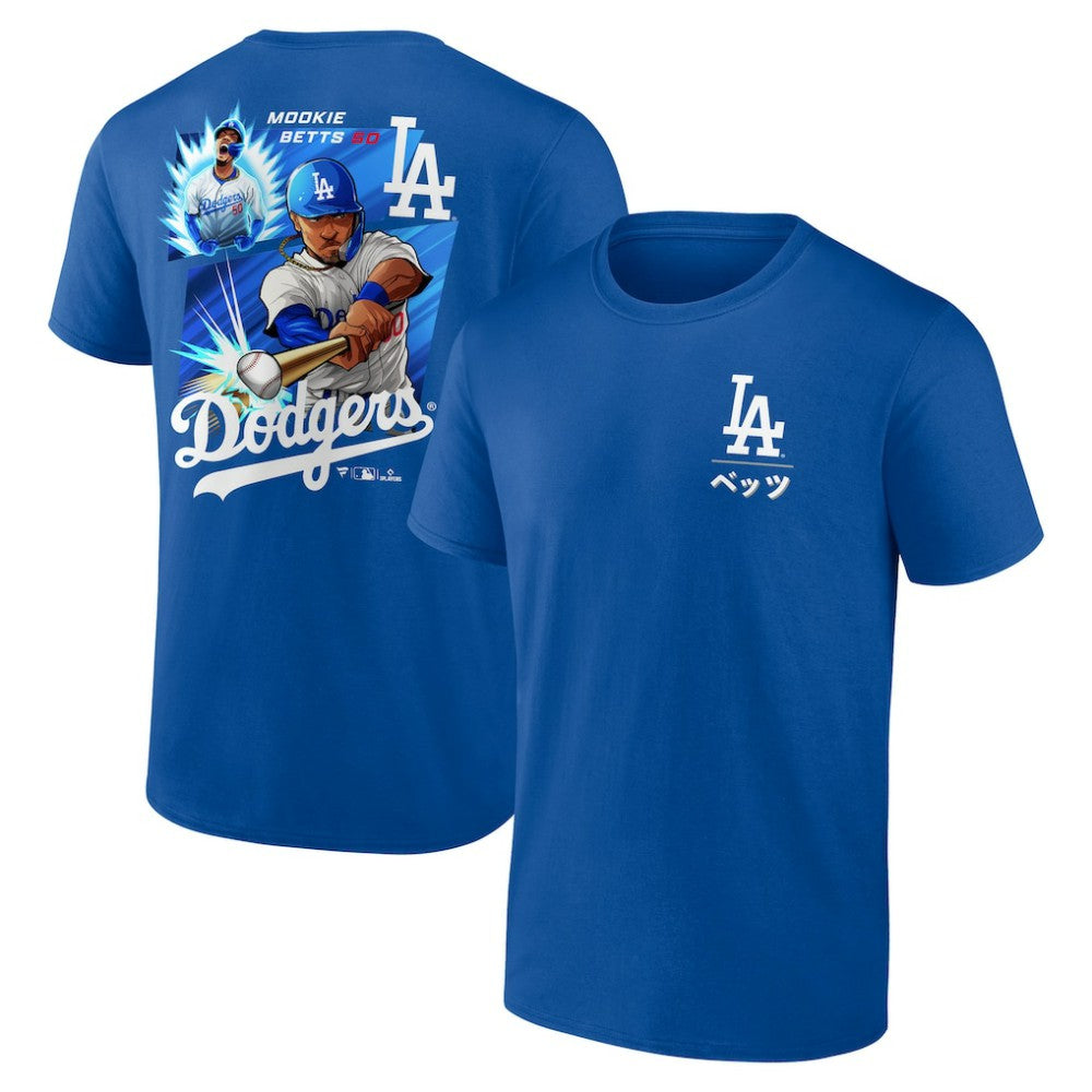 Mookie Betts Los Angeles Dodgers Anime Graphic T-Shirt - Royal - MLB on Sale