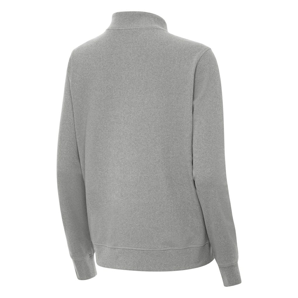 Seattle Seahawks Antigua 50th Season Subtle Quarter-Zip Pullover Heather Gray
