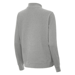 Seattle Seahawks Antigua 50th Season Subtle Quarter-Zip Pullover Heather Gray