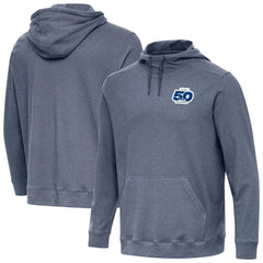 Seattle Seahawks Antigua 50th Season Cloud Pullover Hoodie Heather Navy