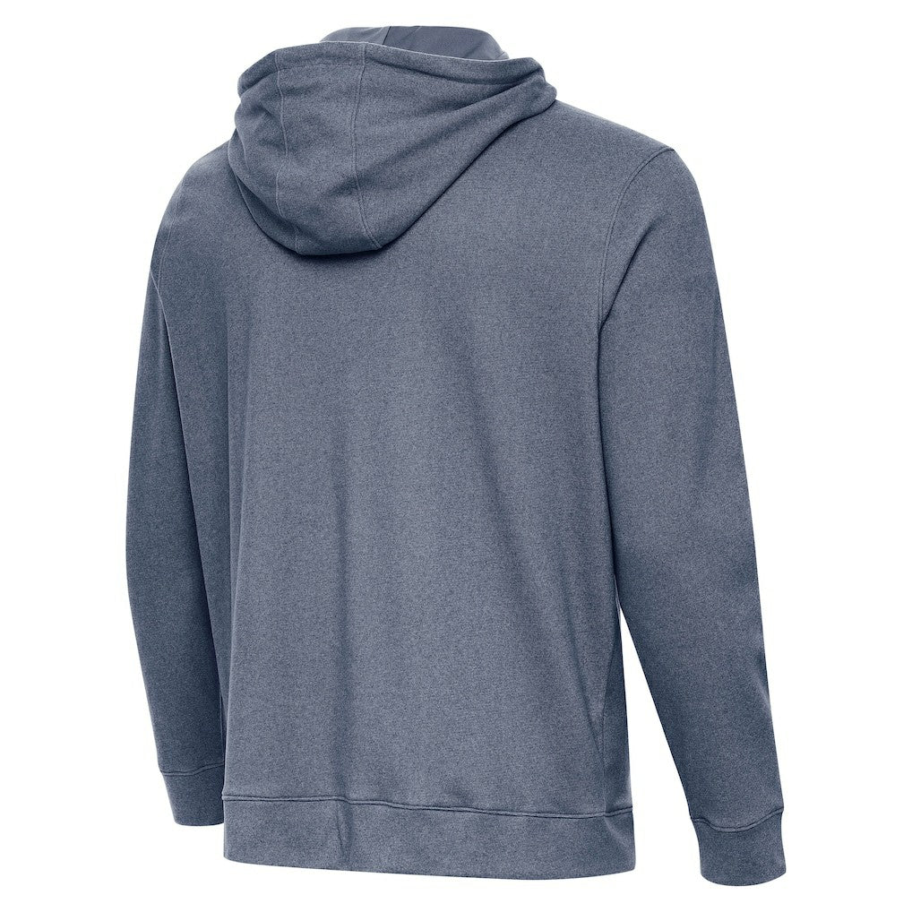 Seattle Seahawks Antigua 50th Season Cloud Pullover Hoodie Heather Navy