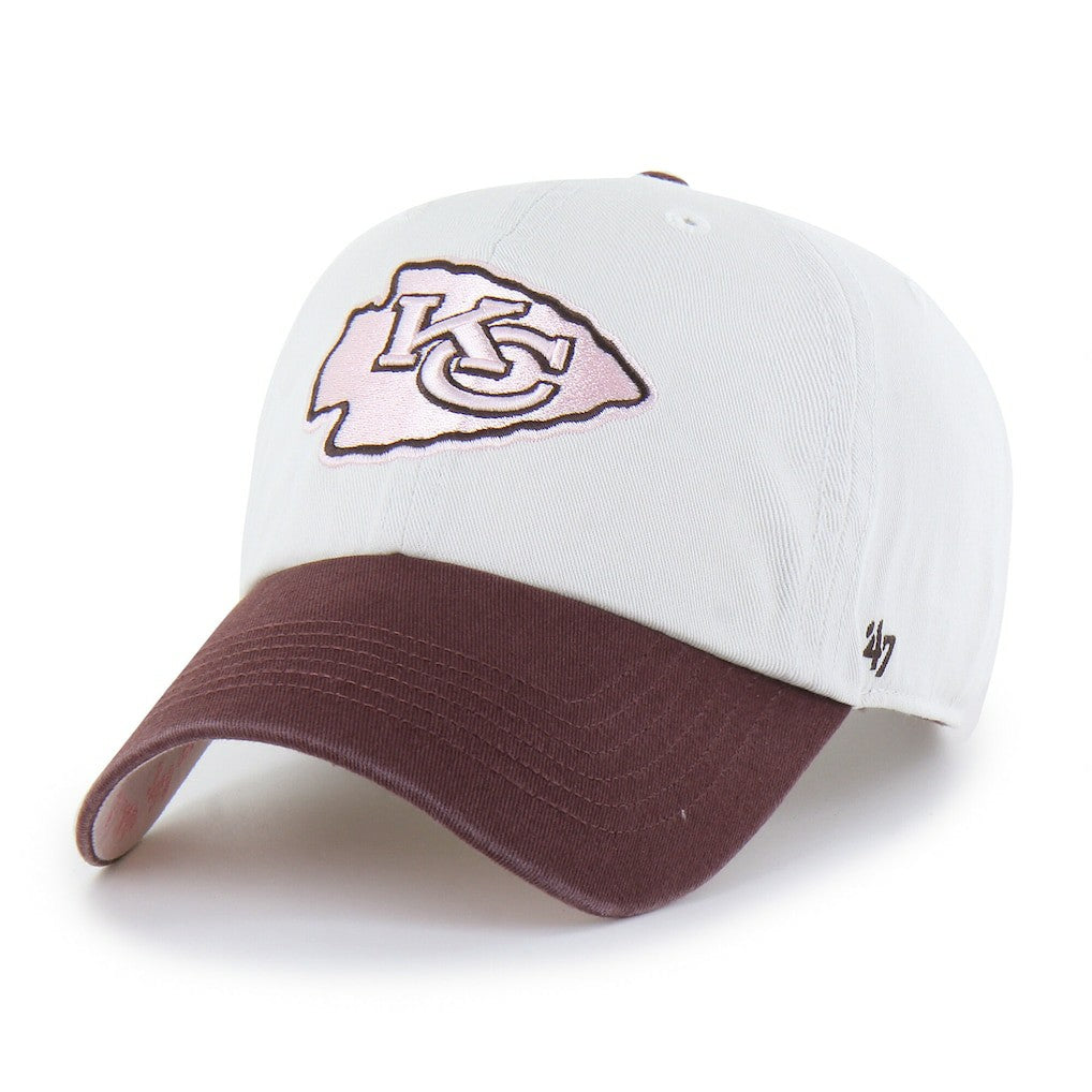 47 brand Kansas City Chiefs '47 Unisex Love Letter Clean Up Adjustable Hat Stone/Burgundy