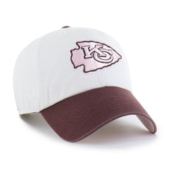 47 brand Kansas City Chiefs '47 Unisex Love Letter Clean Up Adjustable Hat Stone/Burgundy