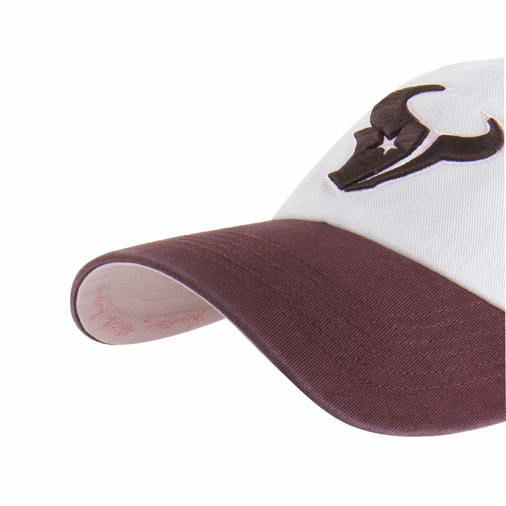 47 brand Houston Texans '47 Unisex Love Letter Clean Up Adjustable Hat Stone/Burgundy