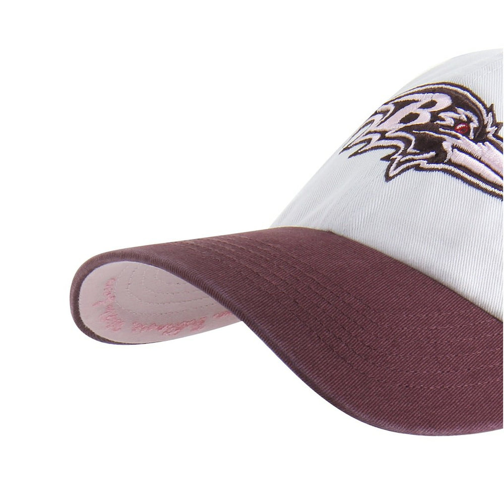 47 brand Baltimore Ravens '47 Unisex Love Letter Clean Up Adjustable Hat Stone/Burgundy