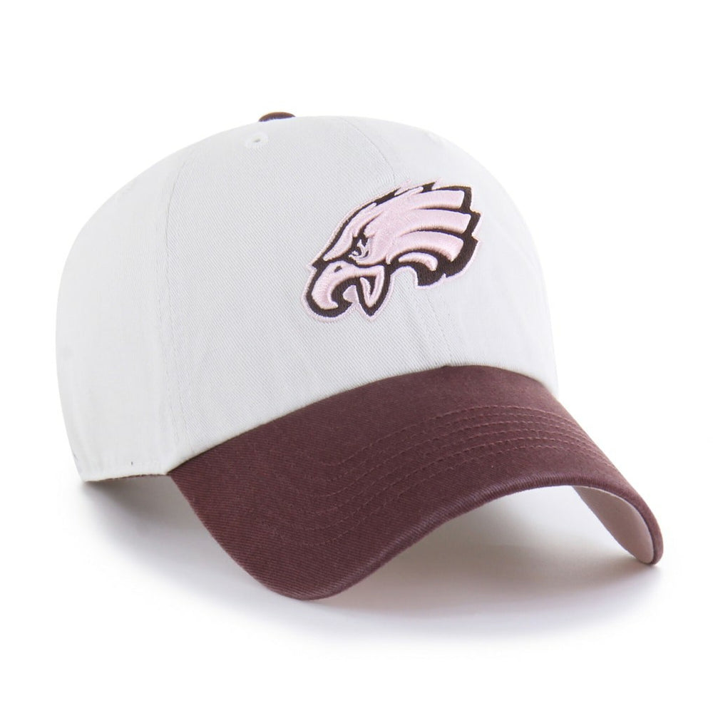 47 brand Philadelphia Eagles '47 Unisex Love Letter Clean Up Adjustable Hat Stone/Burgundy