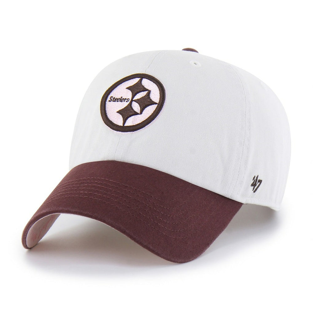 47 brand Pittsburgh Steelers '47 Unisex Love Letter Clean Up Adjustable Hat Stone/Burgundy