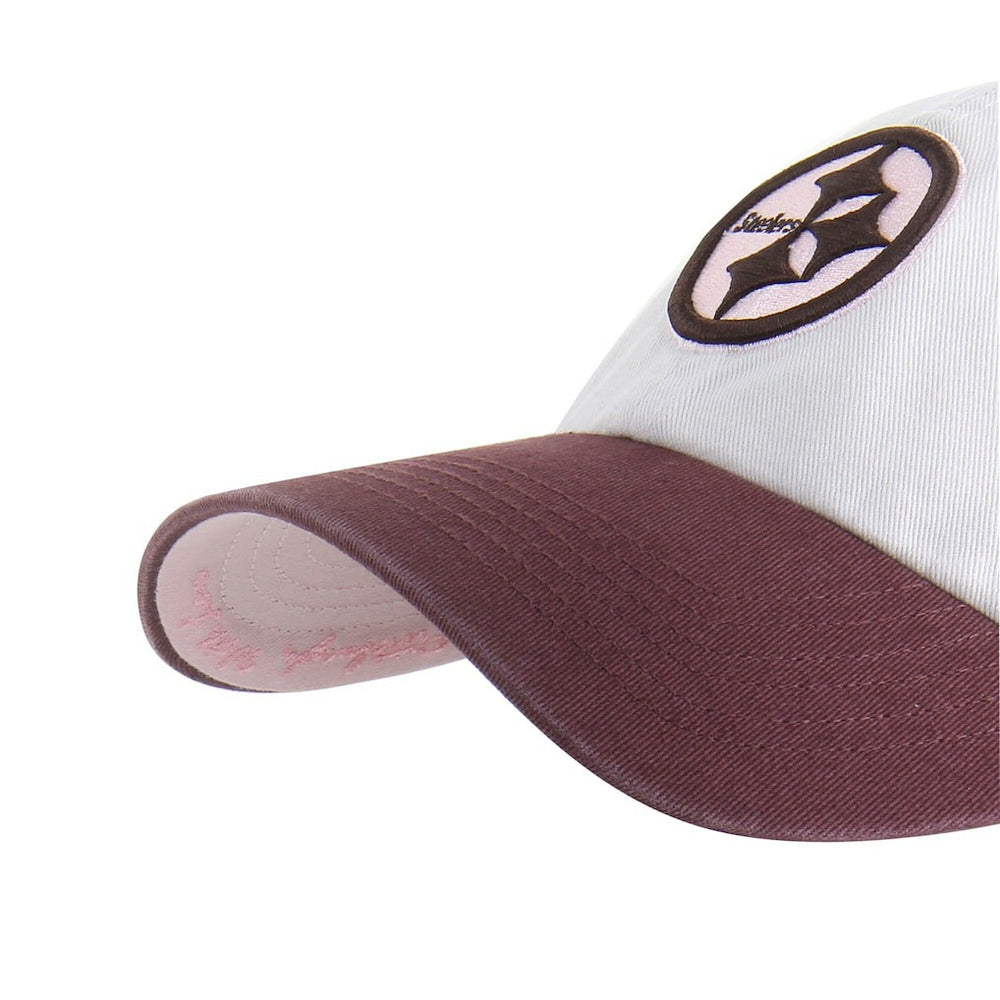 47 brand Pittsburgh Steelers '47 Unisex Love Letter Clean Up Adjustable Hat Stone/Burgundy