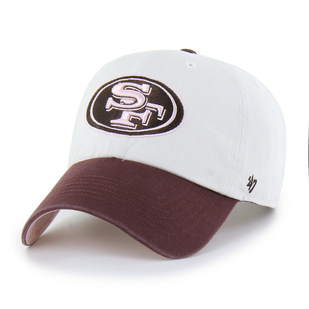 47 brand San Francisco 49ers '47 Unisex Love Letter Clean Up Adjustable Hat Stone/Burgundy