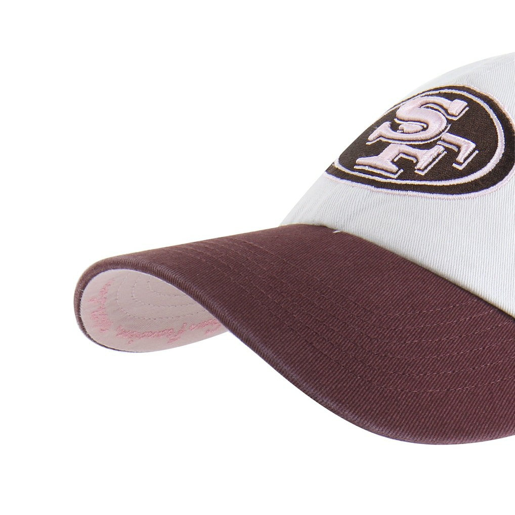 47 brand San Francisco 49ers '47 Unisex Love Letter Clean Up Adjustable Hat Stone/Burgundy