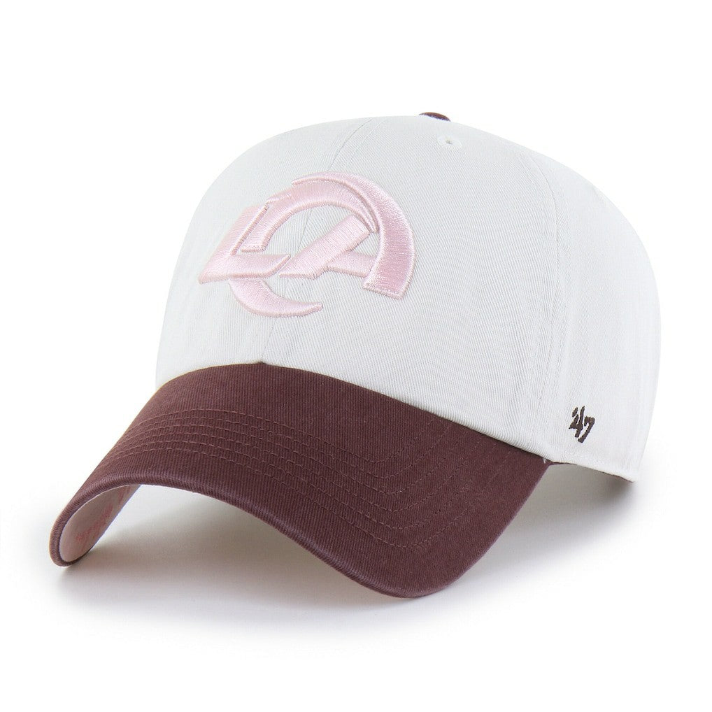 47 brand Los Angeles Rams '47 Unisex Love Letter Clean Up Adjustable Hat Stone/Burgundy