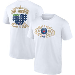 Paris Saint-Germain 2025 Champions League Winners Roster Jersey T-Shirt White
