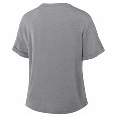 Fanatics Dallas Cowboys Women's Overplayed Tribute Tri-Blend Boxy T-Shirt Heather Gray