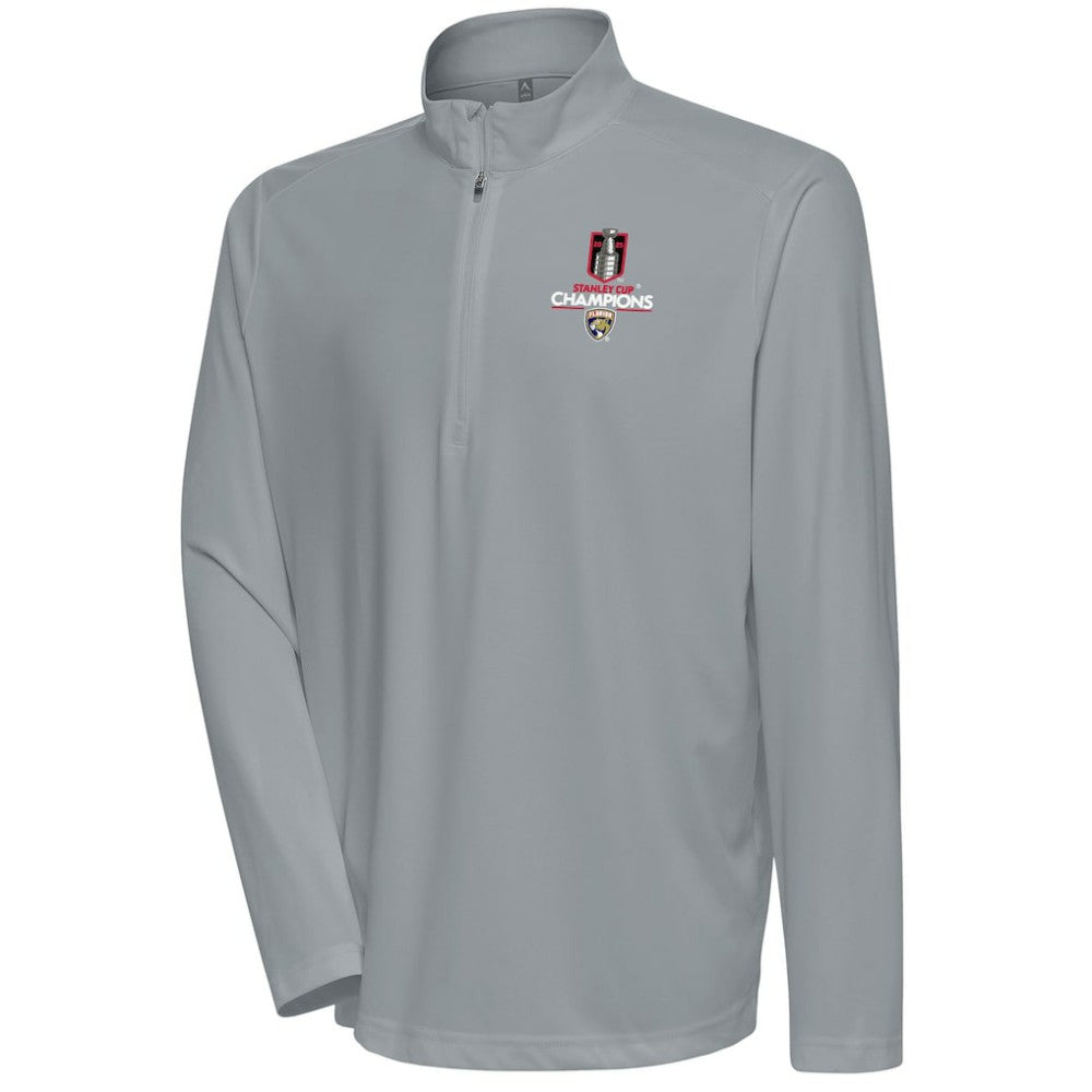 Florida Panthers Fanatics 2025 Stanley Cup Champions Flex Quarter-Zip Pullover - Gray - NHL 203185315