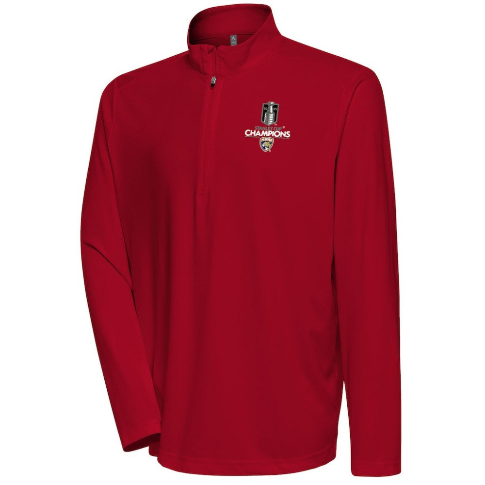 Florida Panthers Fanatics 2025 Stanley Cup Champions Flex Quarter-Zip Pullover - Red - NHL 203185322