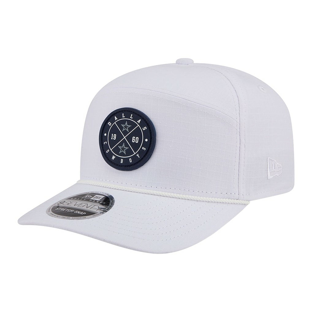 Dallas Cowboys New Era Quick Strike Split Panel 9SEVENTY Stretch-Snap Hat White