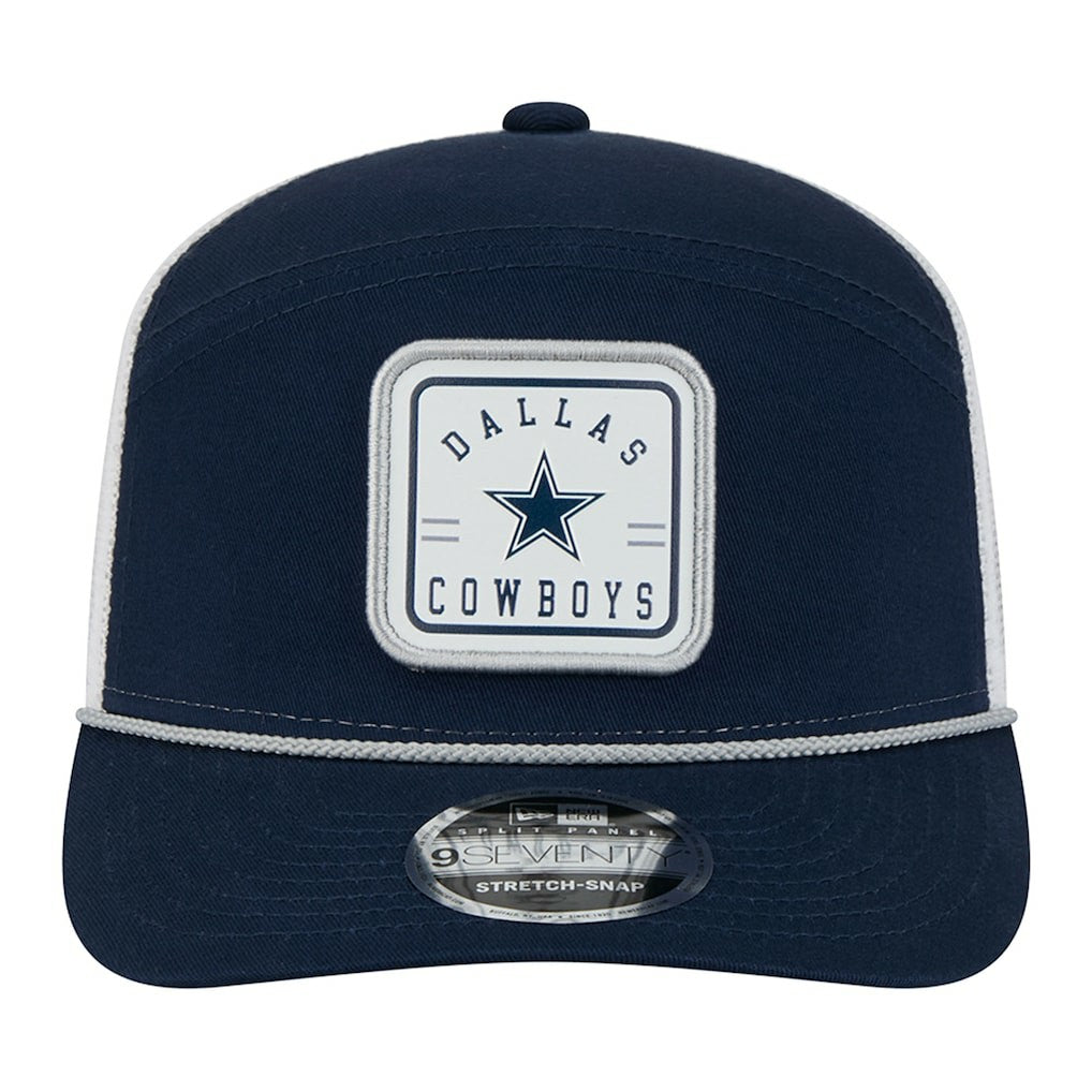 Dallas Cowboys New Era Quick Strike Split Panel 9SEVENTY Stretch-Snap Trucker Hat Navy