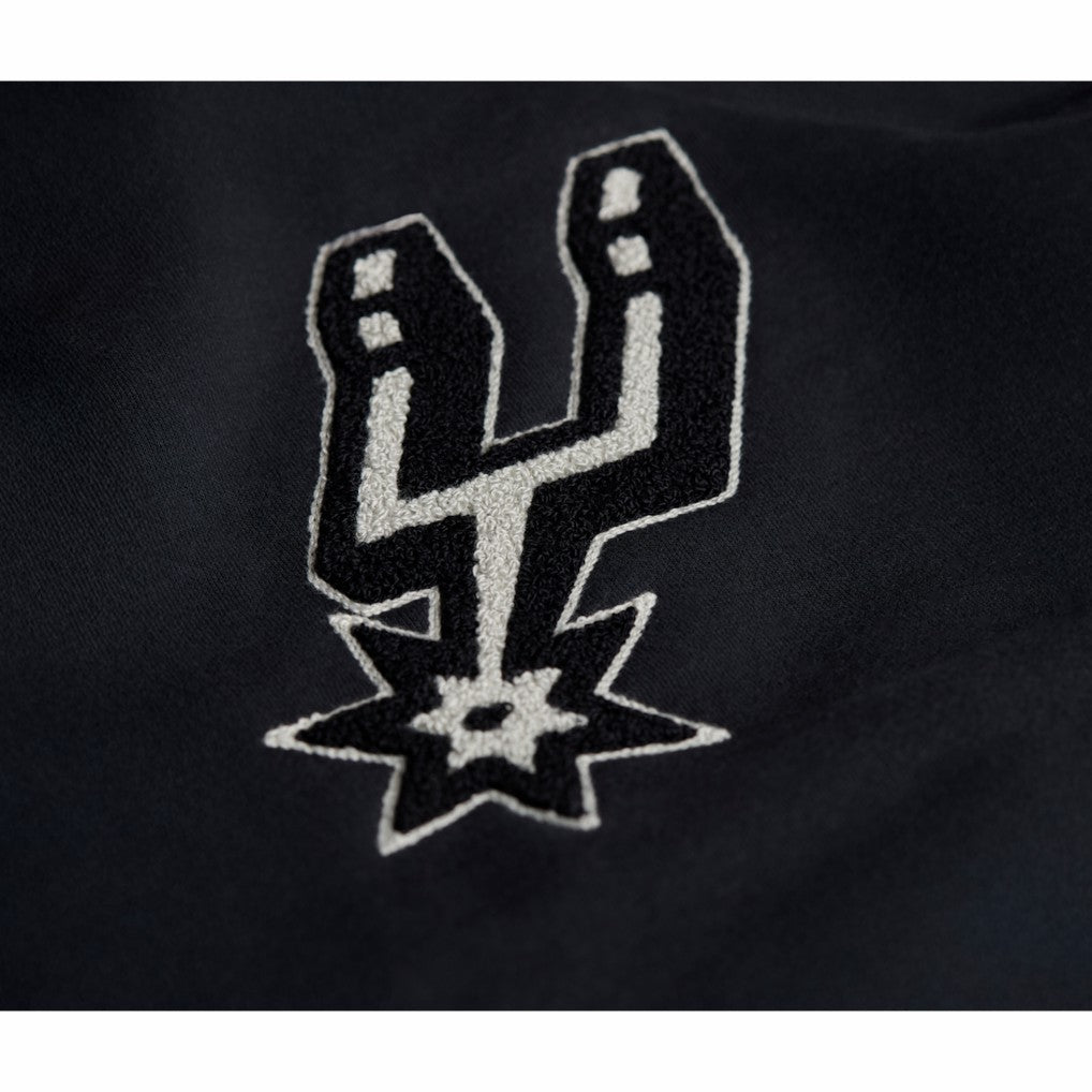 San Antonio Spurs Stadium Essentials Unisex Club Level Chenille Sweatshirt Black