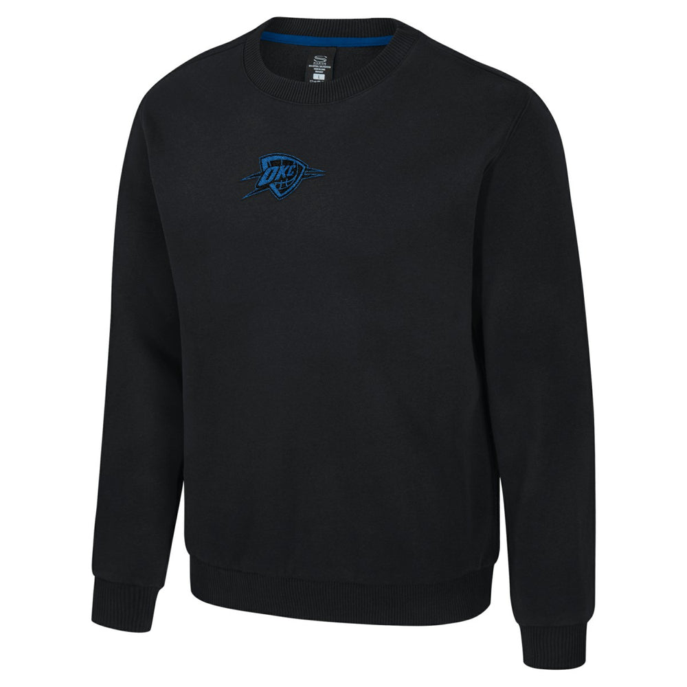 Oklahoma City Thunder Stadium Essentials Unisex Club Level Chenille Sweatshirt Black