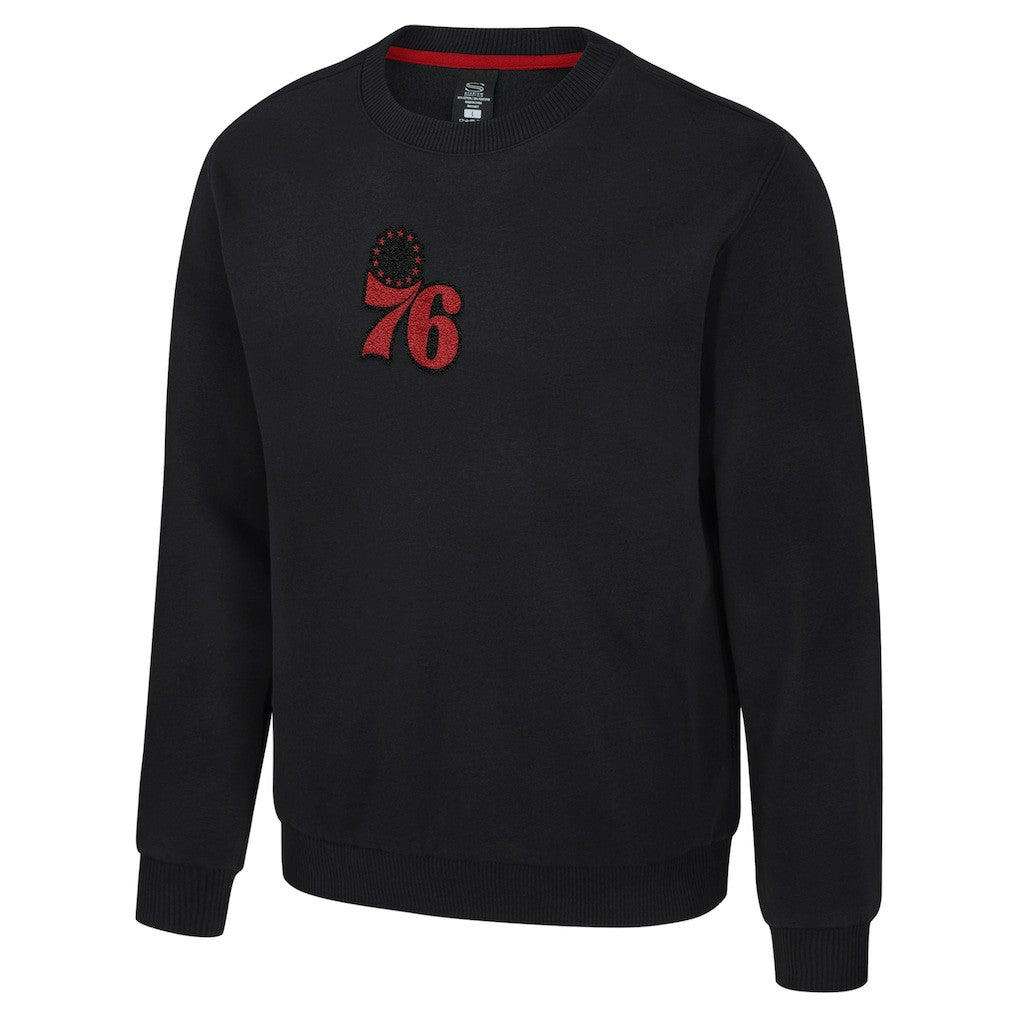 Philadelphia 76ers Stadium Essentials Unisex Club Level Chenille Sweatshirt Black
