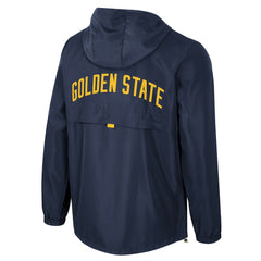 Golden State Warriors Stadium Essentials Unisex Compete Quarter-Zip Hoodie Jacket Navy